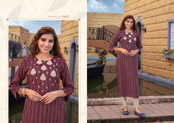 Kalaroop Juliet Fancy Rayon Designer Long Kurti Collection